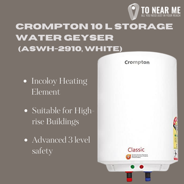 CROMPTON 10 L Storage Water Geyser For 3 Member Family